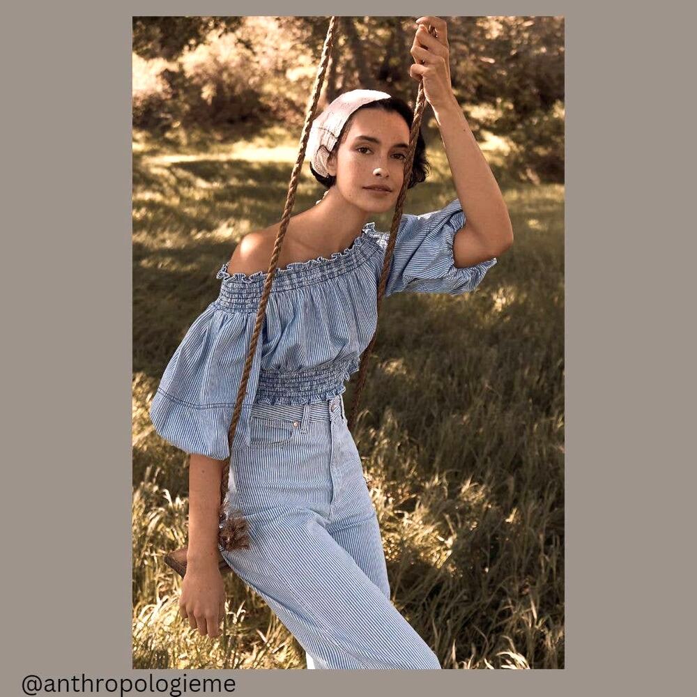 Anthropologie Porridge Ruby Off-The-Shoulder Pullover - New - XL